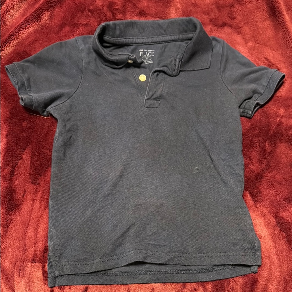 The Children's Place Blue Polo Shirt Classic Knit